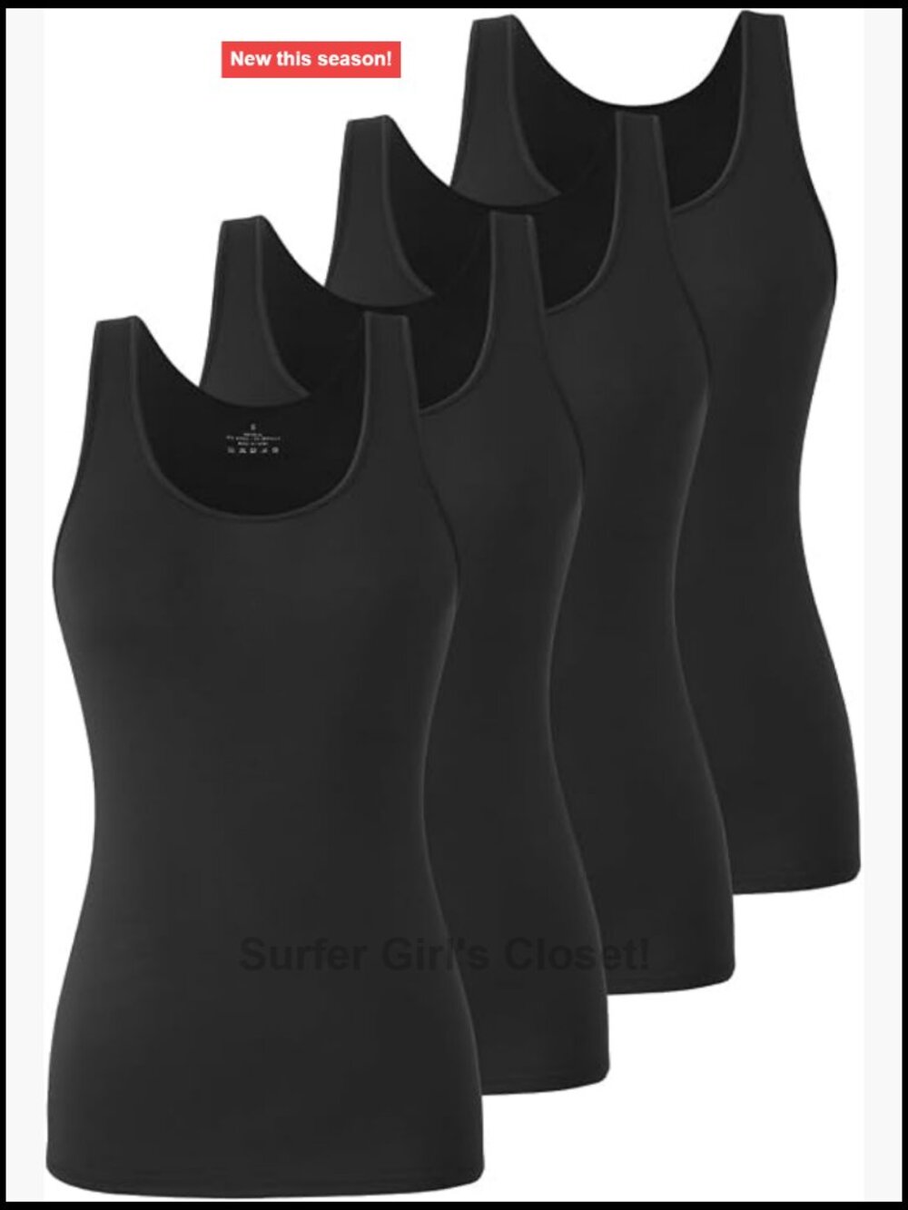 Women's Sleeveless Tank Tops Modal Spandex Basic Camisole Layering Undershirt
